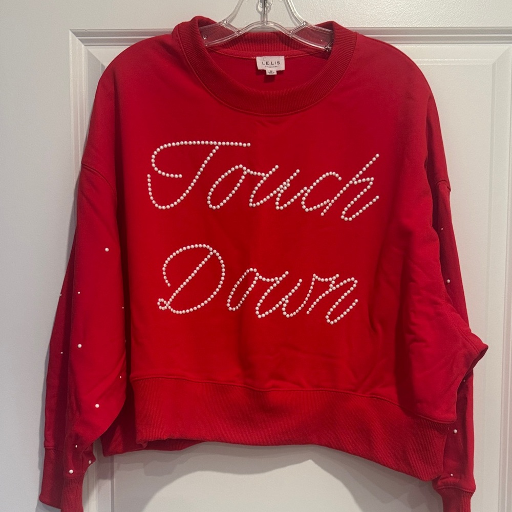 Red Touch Down Women's Top